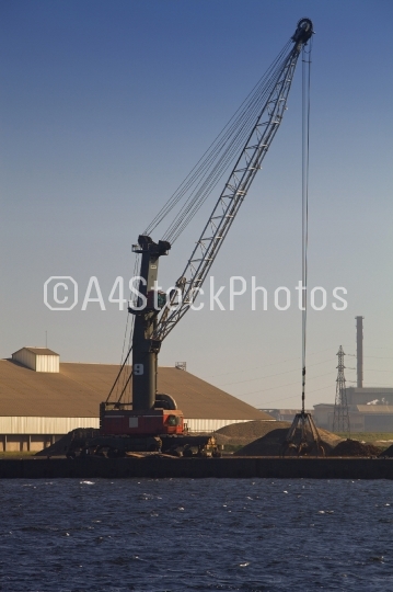 A crane at the docks