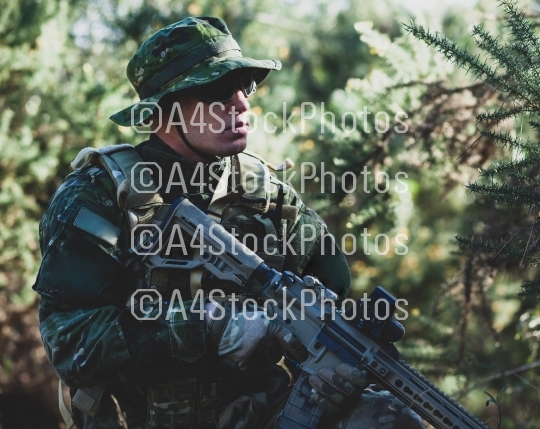 Airsoft military game