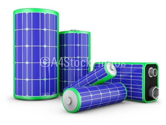 batteries with solar panels