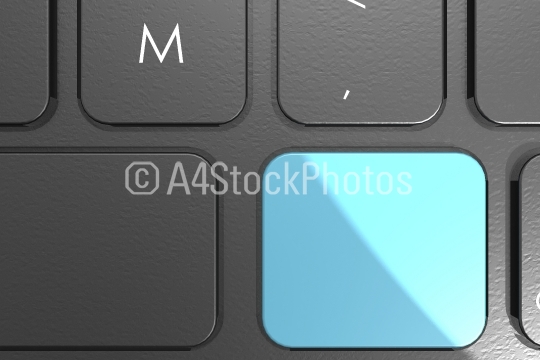 Blue blank button on keyboard