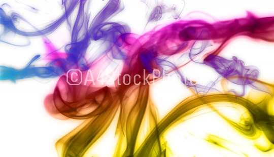 Colorful smoke background illustration