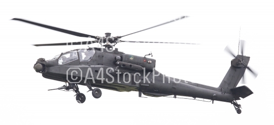 LEEUWARDEN, THE NETHERLANDS - JUN 11, 2016: Boeing AH-64 Apache 
