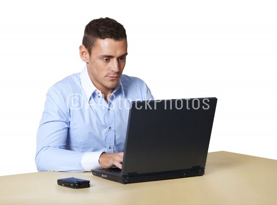 Man at laptop