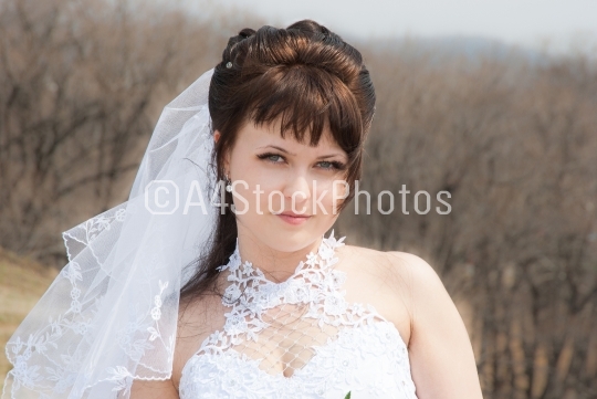 Portrait beautiful bride