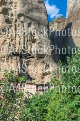 Rock formation in Meteora, Greece