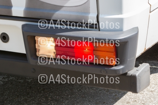 Tail light of a large van