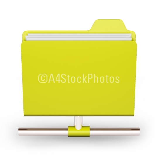Yellow network folder
