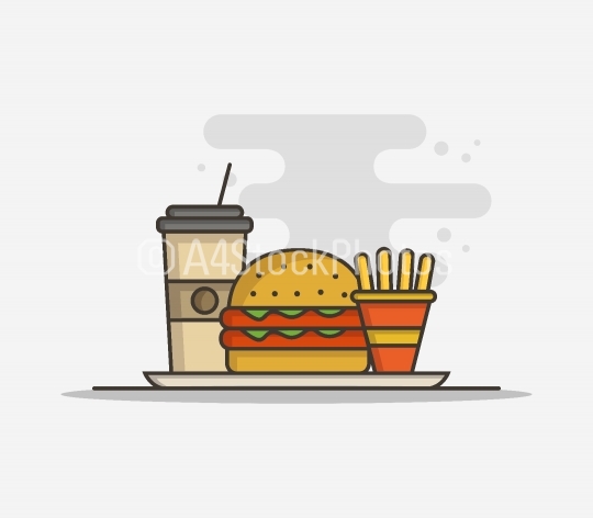 sandwich and chips illustrated