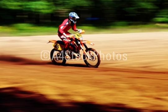 Motocross biker