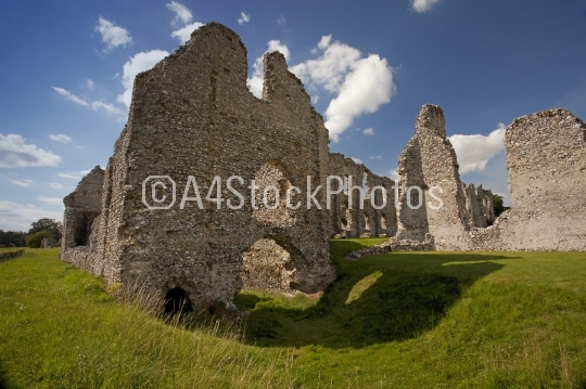 Castle Acre Priory in Norfolk seen from the South East corner
