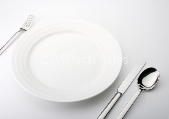 A dinner place setting