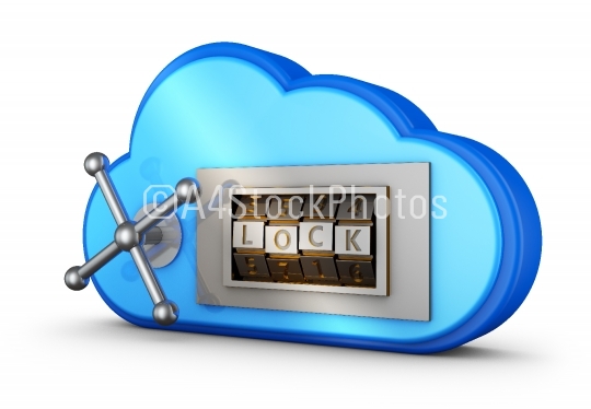 cloud with a combination lock