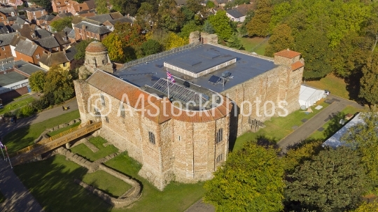 Colchester Castle from the air