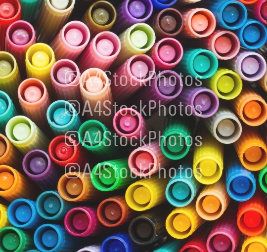Collection of various felt tip pens