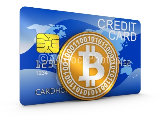 Credit card and bitcoin