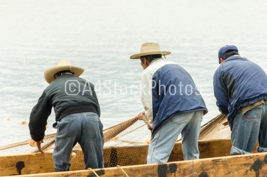 Fishermen on Lake Patzcuaro, Mexico