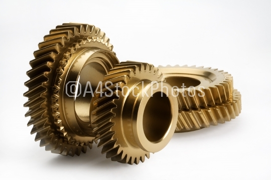 Gold effect cogs