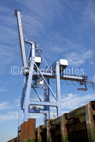 Huge dockside crane at Felixstowe