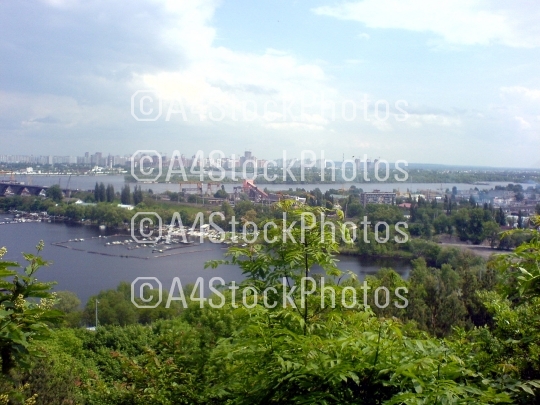 KIEV, UKRAINE - AUGUST 10, 2007: Landmarks and landscape of the 