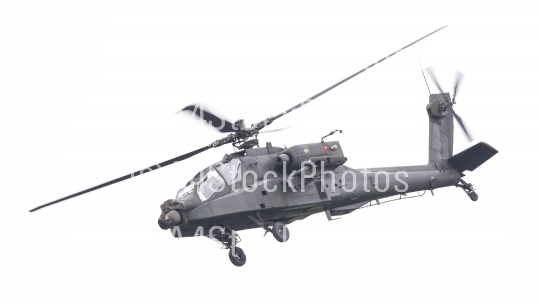 LEEUWARDEN, THE NETHERLANDS - JUN 11, 2016: Boeing AH-64 Apache 