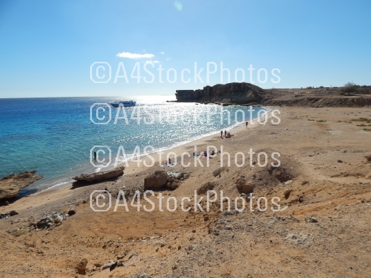 Nature beaches of the resort in Egypt Sharm El Sheikh