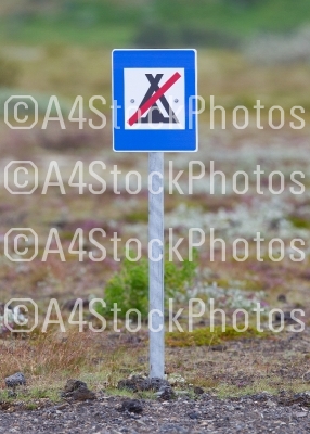 No camping sign, Iceland