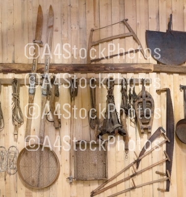 Old tools and vintage items