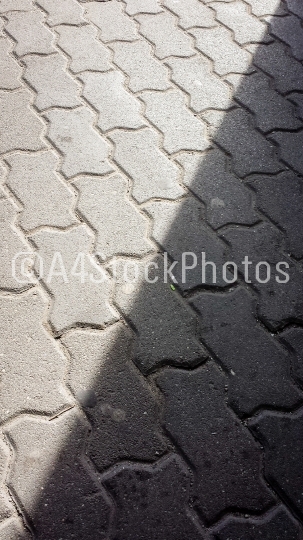 Pavement pattern with shadow