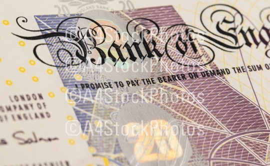 Pound currency background - 20 Pounds