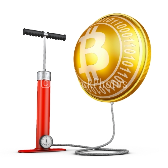 Pump and inflated  Bitcoins