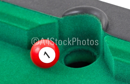 Red snooker ball - number 1