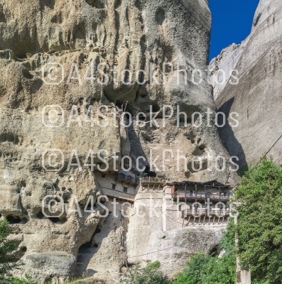 Rock formation in Meteora, Greece