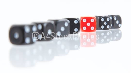 Row of dice