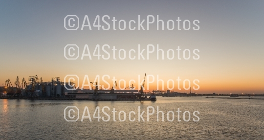 Seaport at Sunset