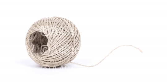 Small ball of rope isolated
