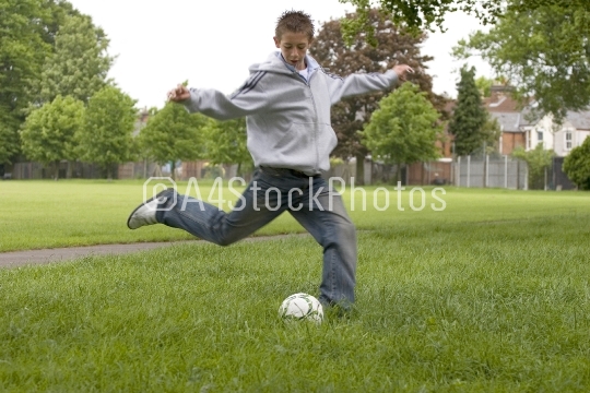 Teenage footballer