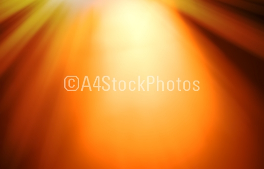 Top orange ray of light bokeh background