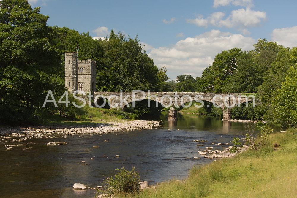 A bridge over the River Usk in South Wales in the Brecon Beacons